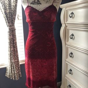 Super cute red slip dress ❤️